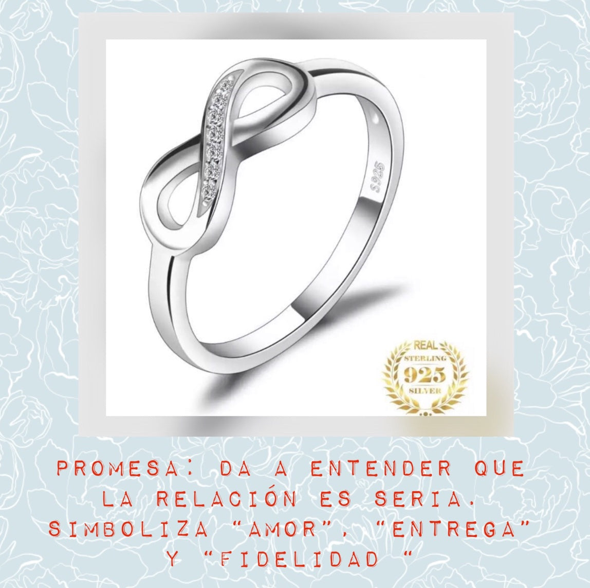 Anillo de Plata 925 con Zirconias