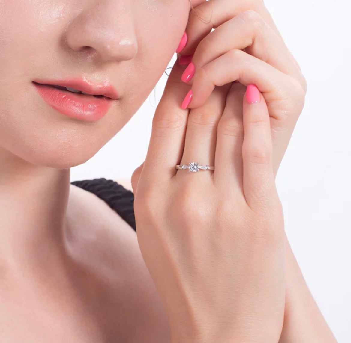 Anillo de Plata 925 con Zirconias