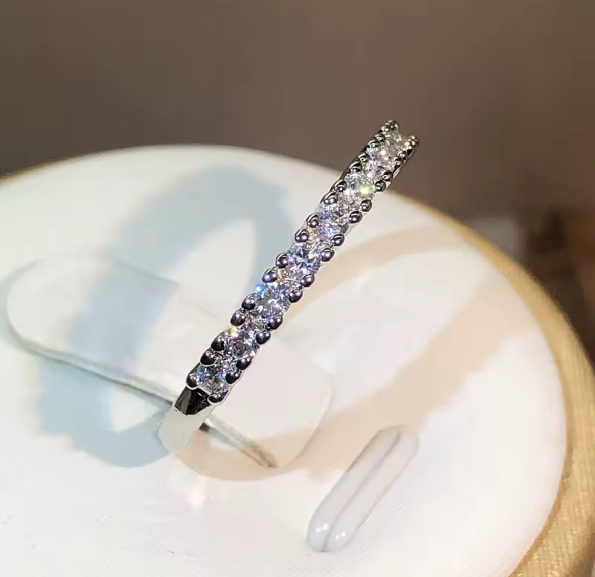 Churumbela (1/2) de Plata 925 con Zirconias