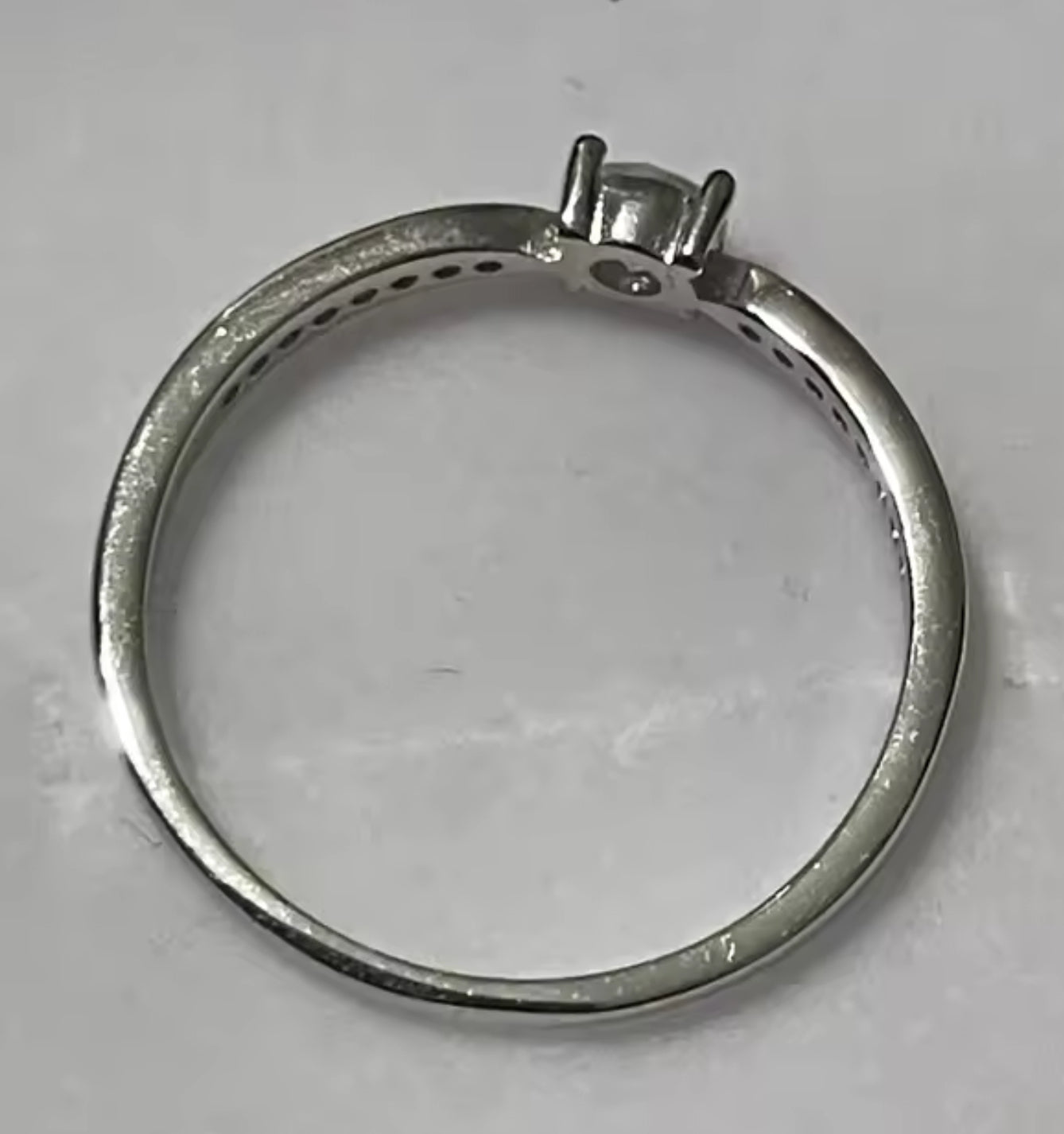 Anillo de Plata 925 con Moissanita Certificada