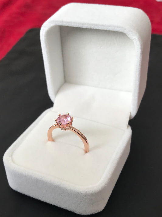 Anillo de Plata 925, con Baño de Oro Rosa