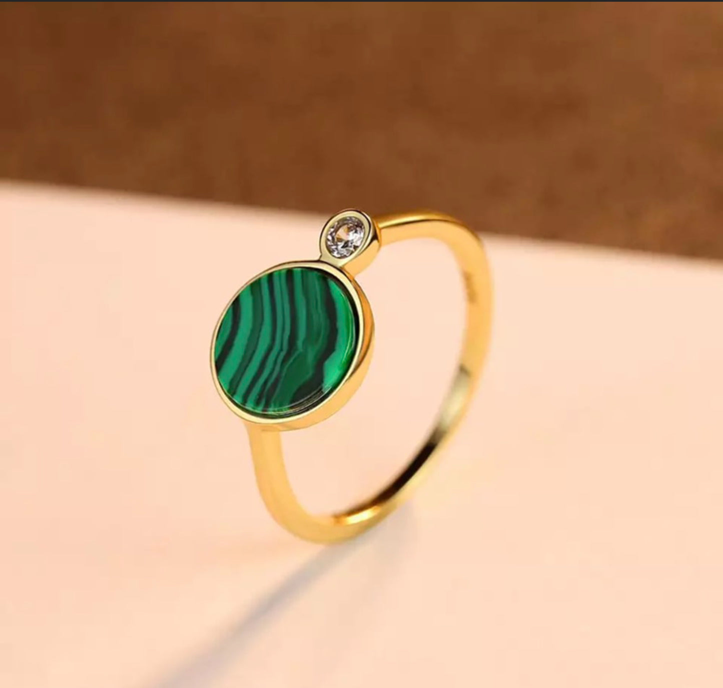 Anillo de Plata 925, bañado en Oro 18k