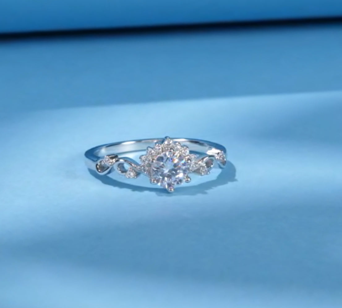 Anillo de Plata 925 con Zirconias