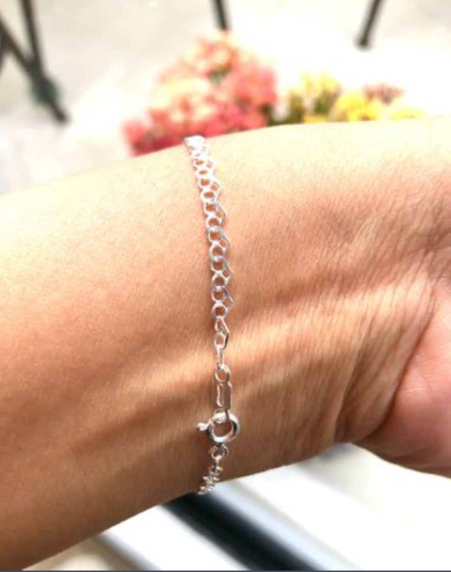 Pulsera de Plata 925 modelo Corazones Enlazados