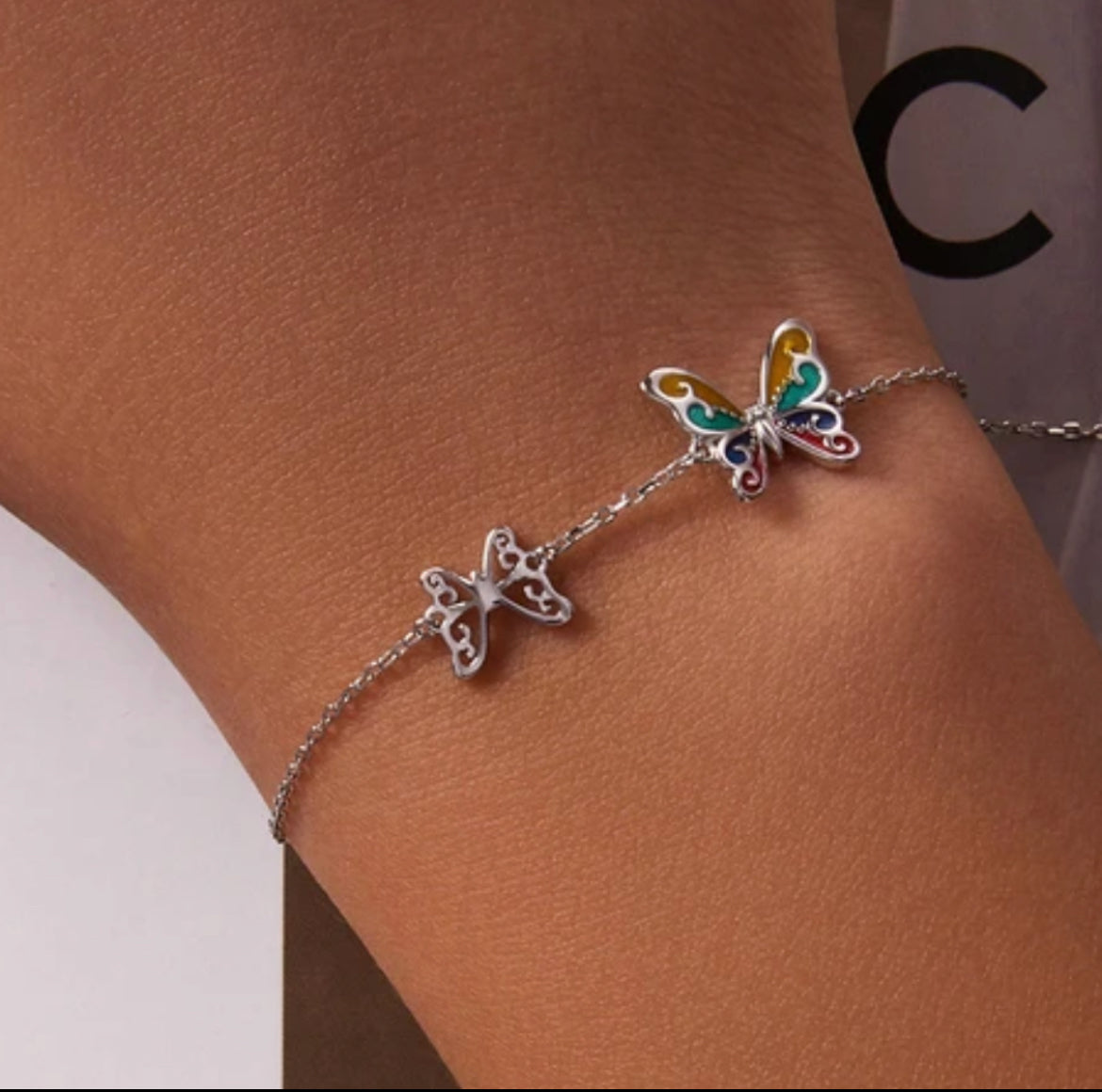 Pulsera de Plata 925 modelo Mariposa