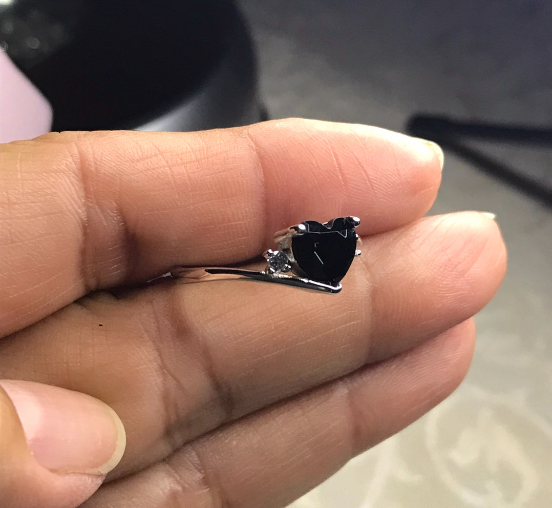 Anillo de Plata 925 con Zirconia π€ color Negro