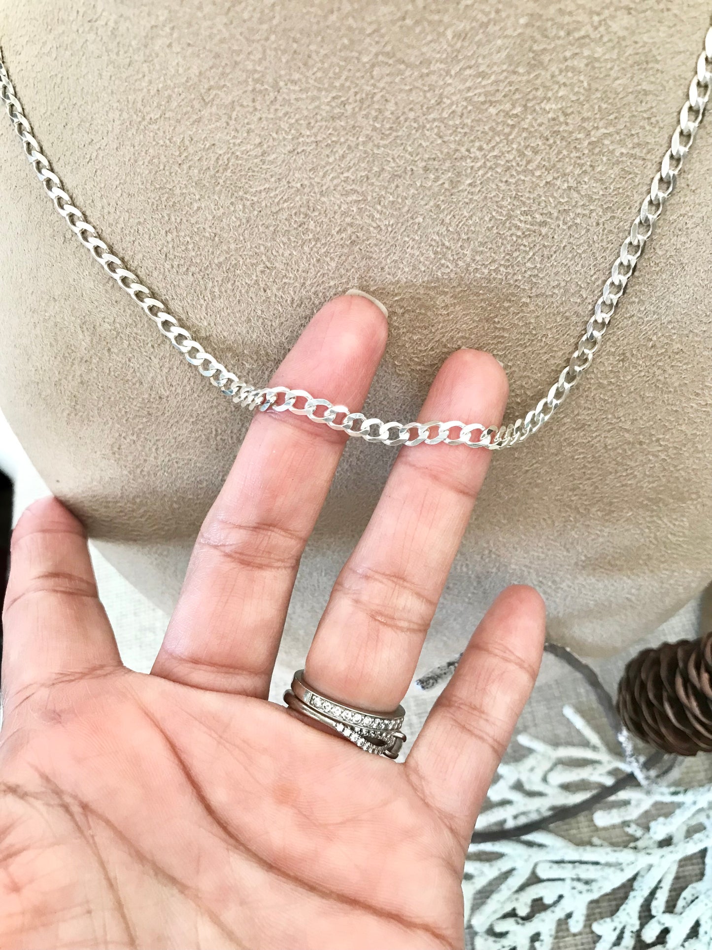 Cadena de Plata 925 estilo Barbada