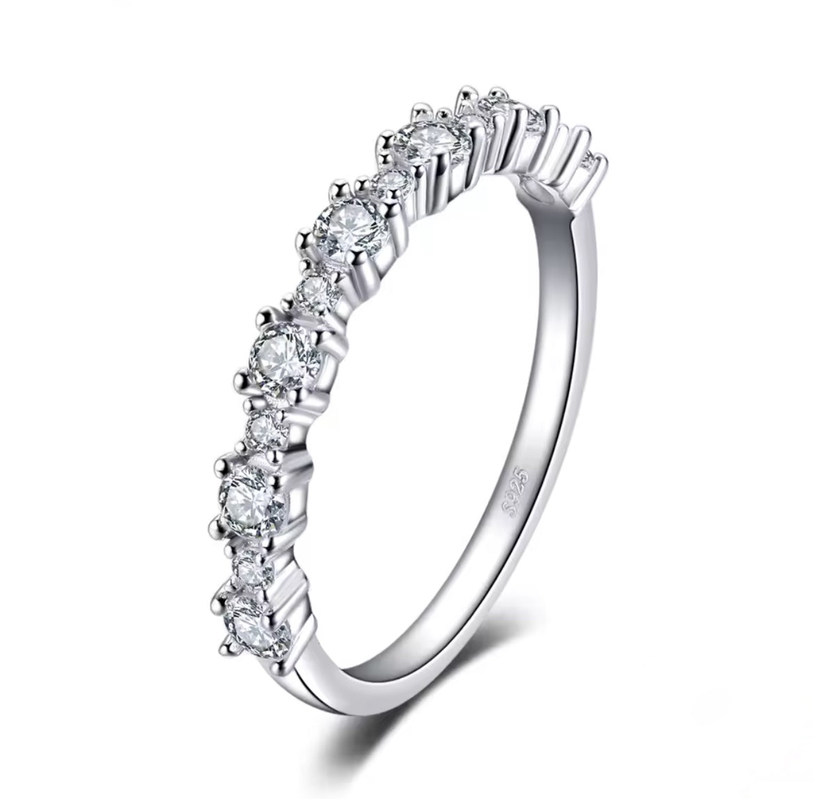 Churumbela (1/2) de Plata 925 con Zirconias