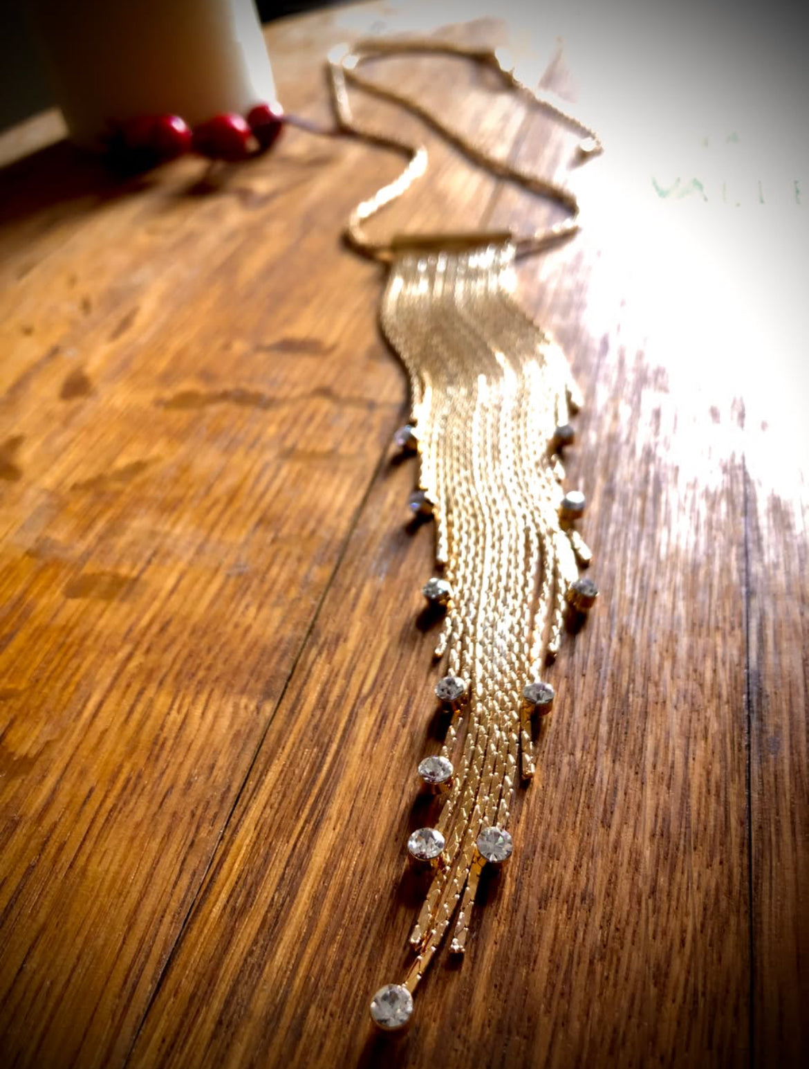 Collar en Chapa de Oro de 18k con Zirconias