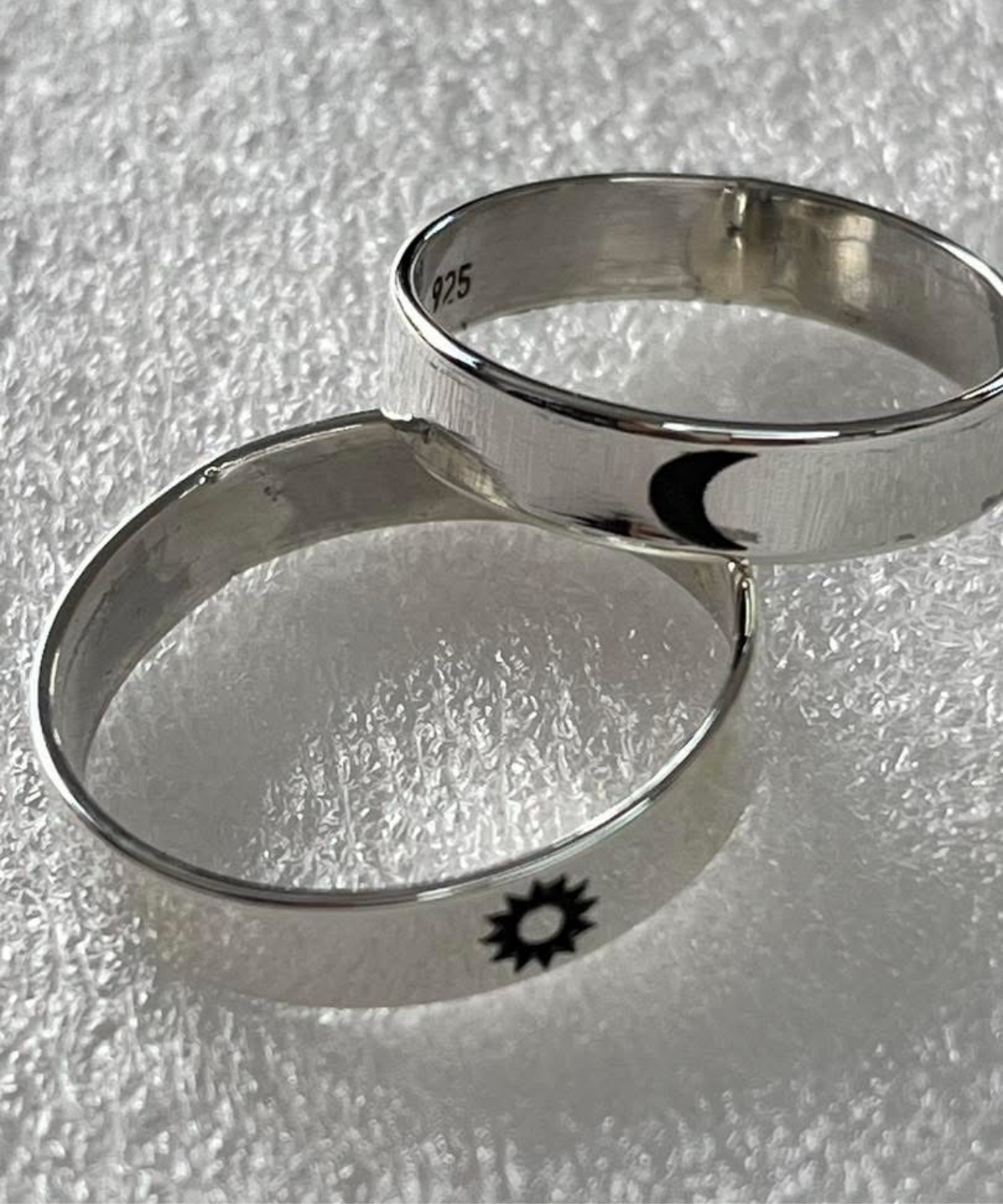 Juego de Anillos de Plata 925 para Pareja