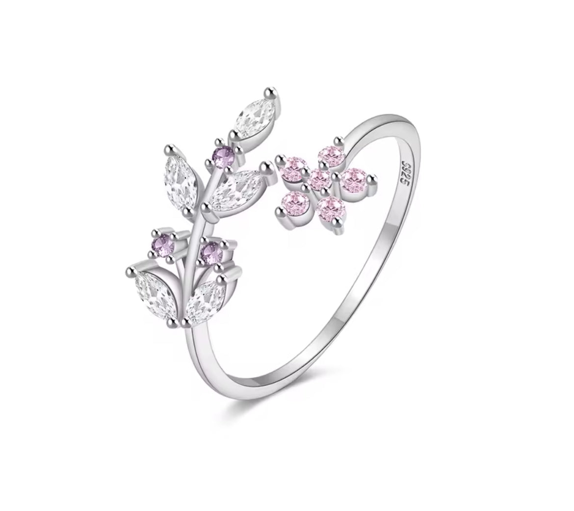 Anillo de Plata 925 con Zirconias