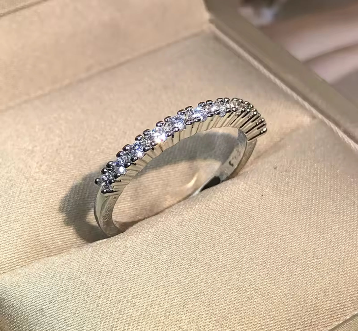 Churumbela (1/2) de Plata 925 con Zirconias