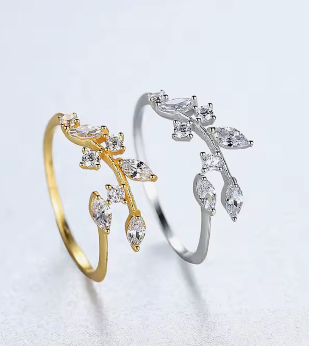 Anillo de Plata 925 con Zirconias