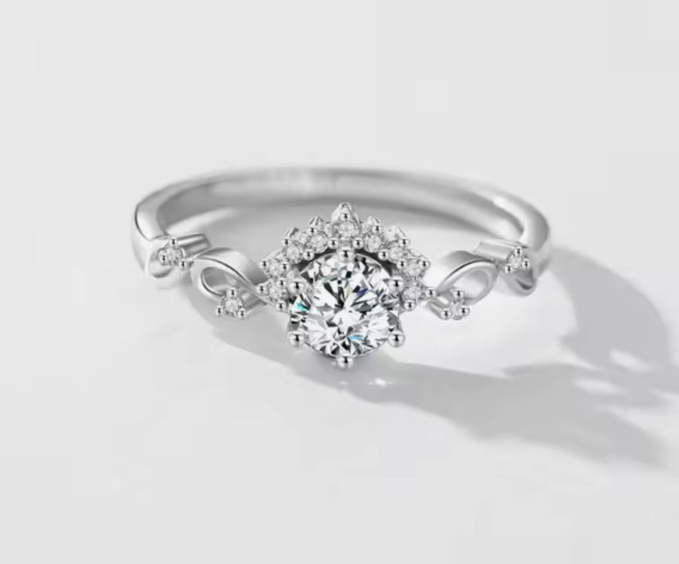 Anillo de Plata 925 con Zirconias