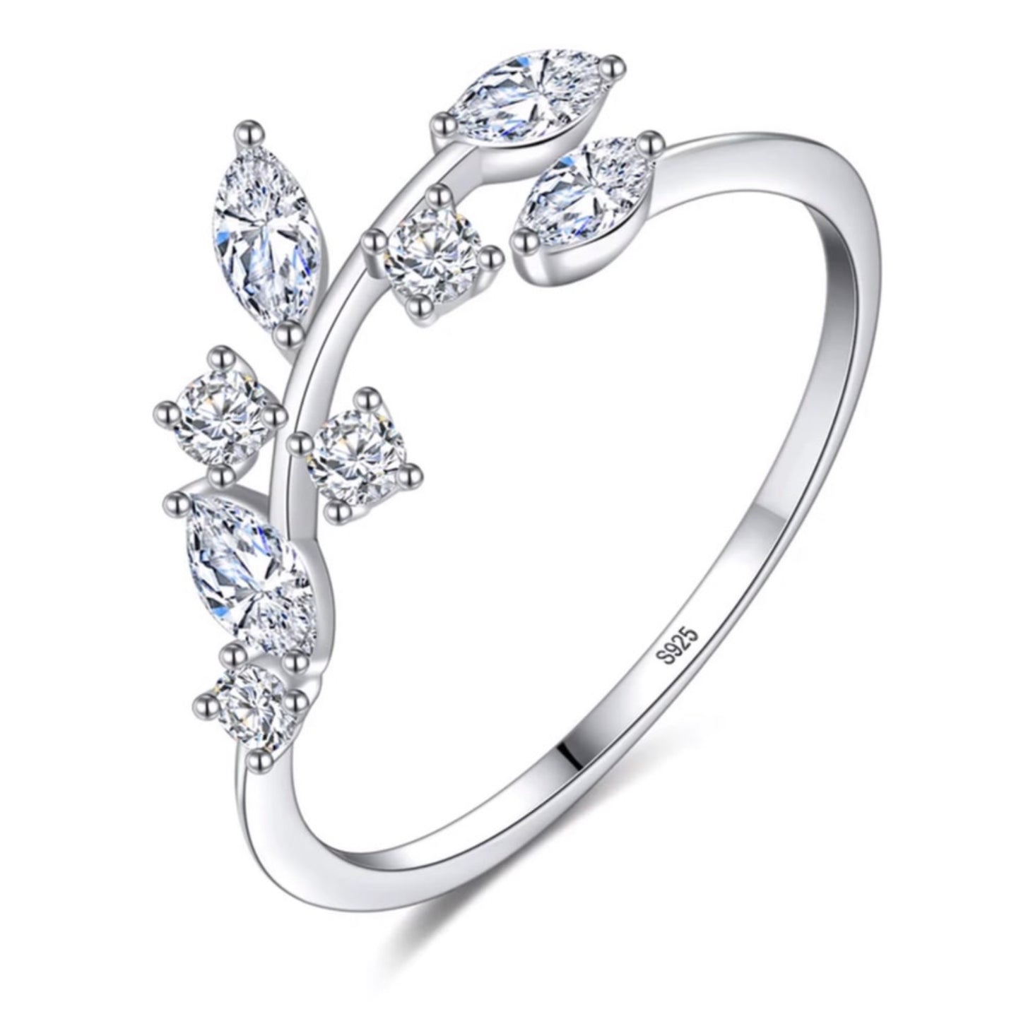 Anillo de Plata 925 con Zirconias