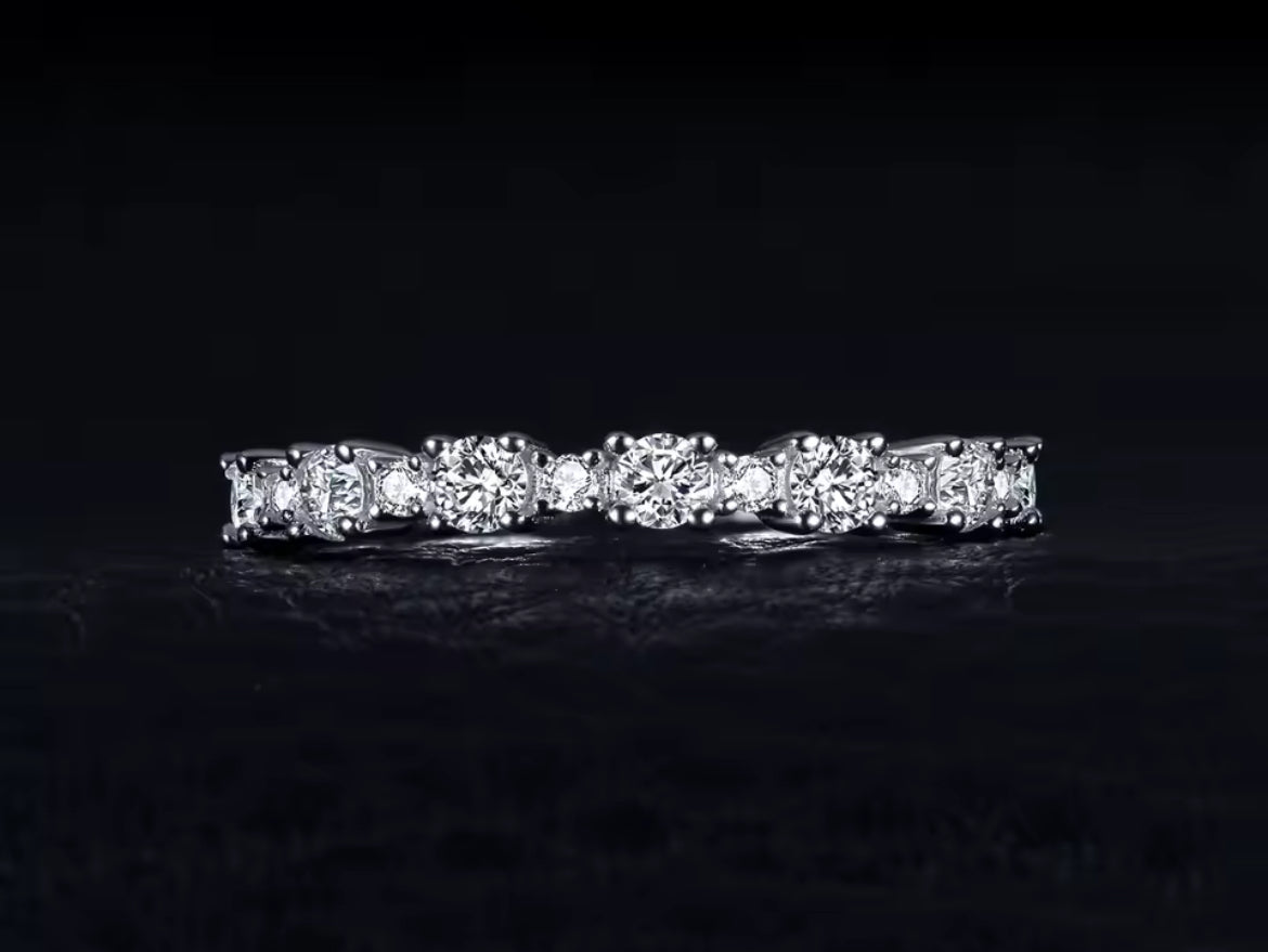 Churumbela (1/2) de Plata 925 con Zirconias