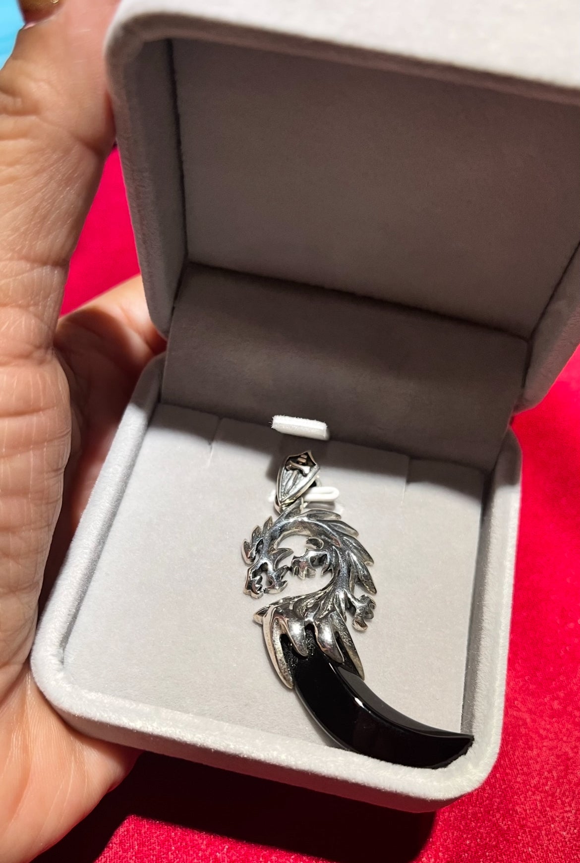 Dije de Onix Natural con Plata 925
