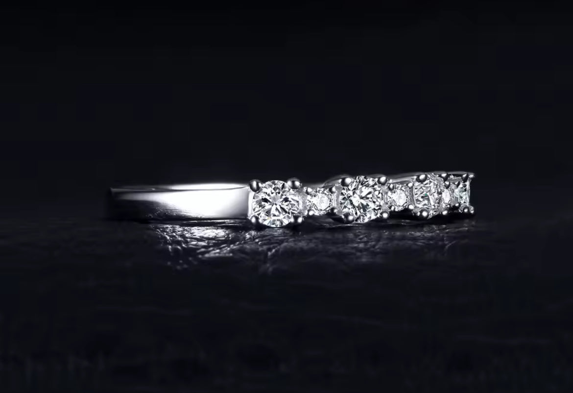 Churumbela (1/2) de Plata 925 con Zirconias