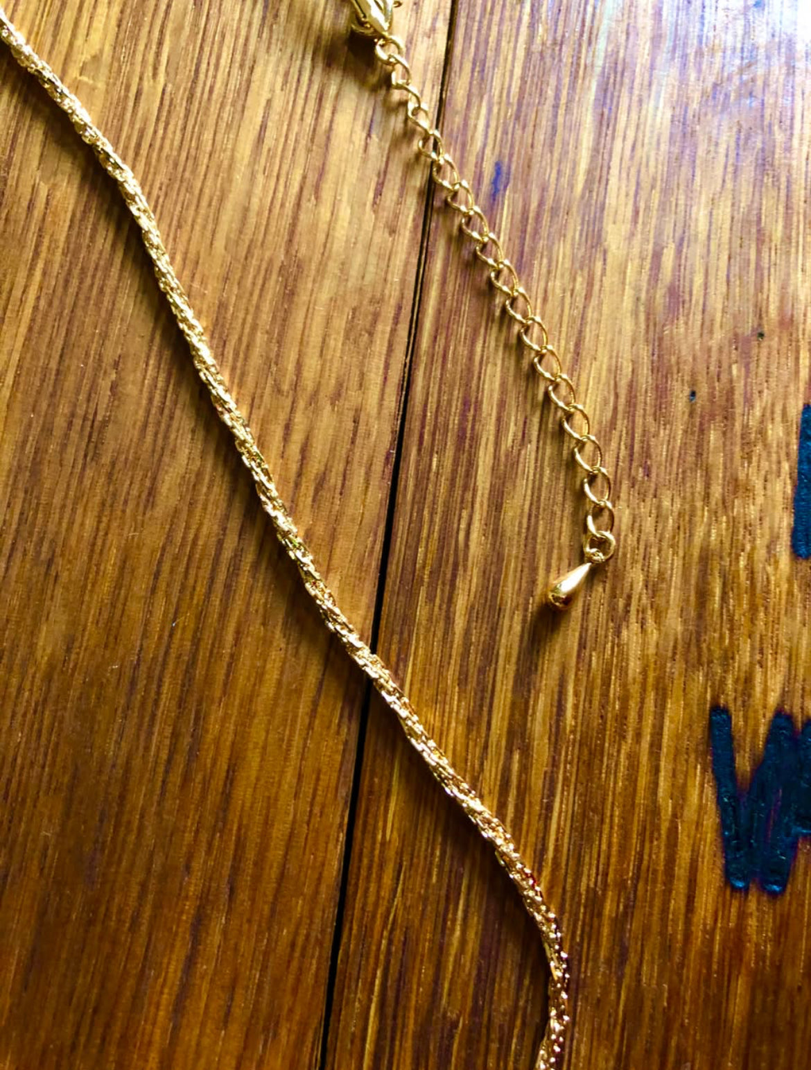 Collar en Chapa de Oro de 18k con Zirconias