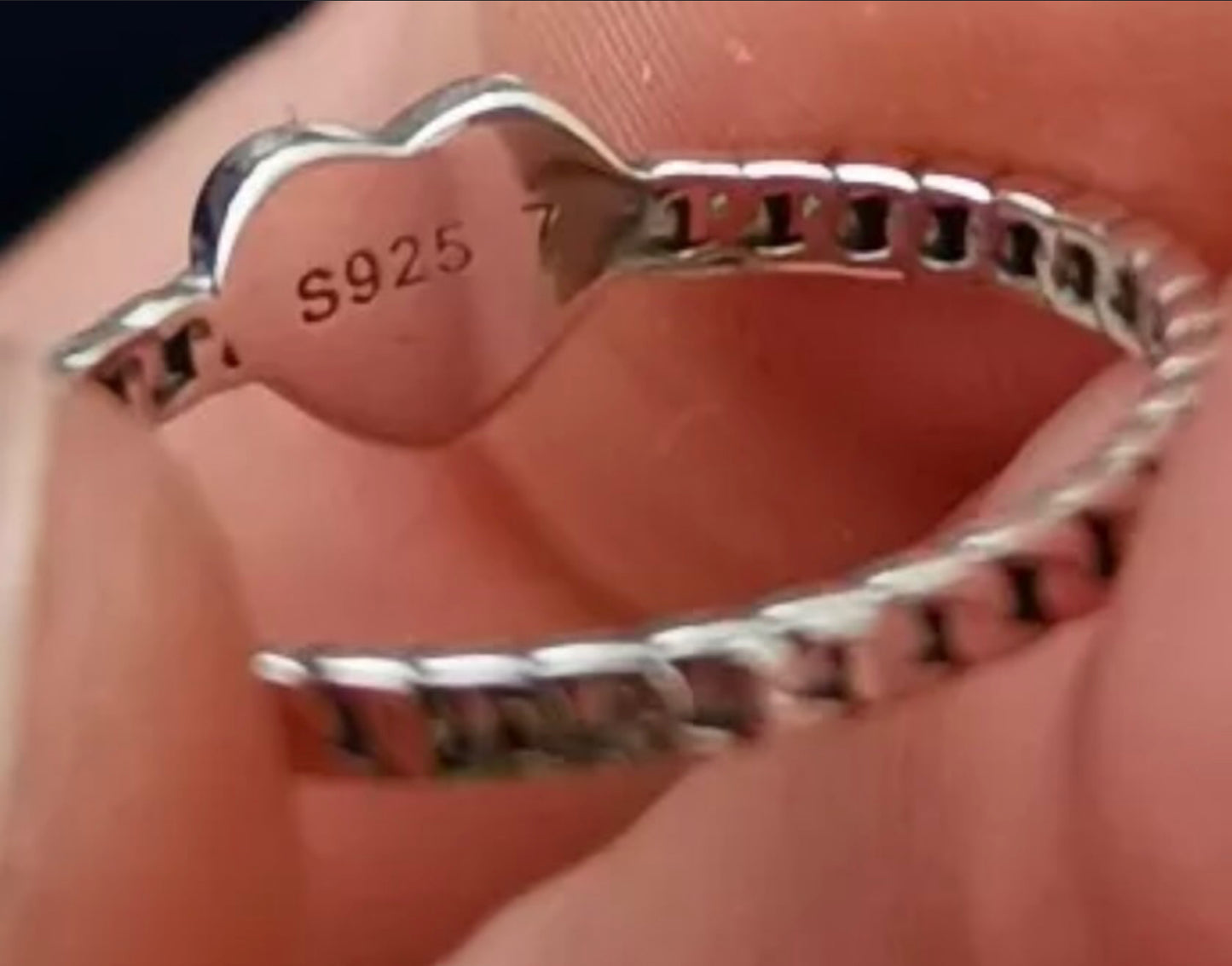 Anillo de Plata 925 con Corazón bañado en Oro de 14k