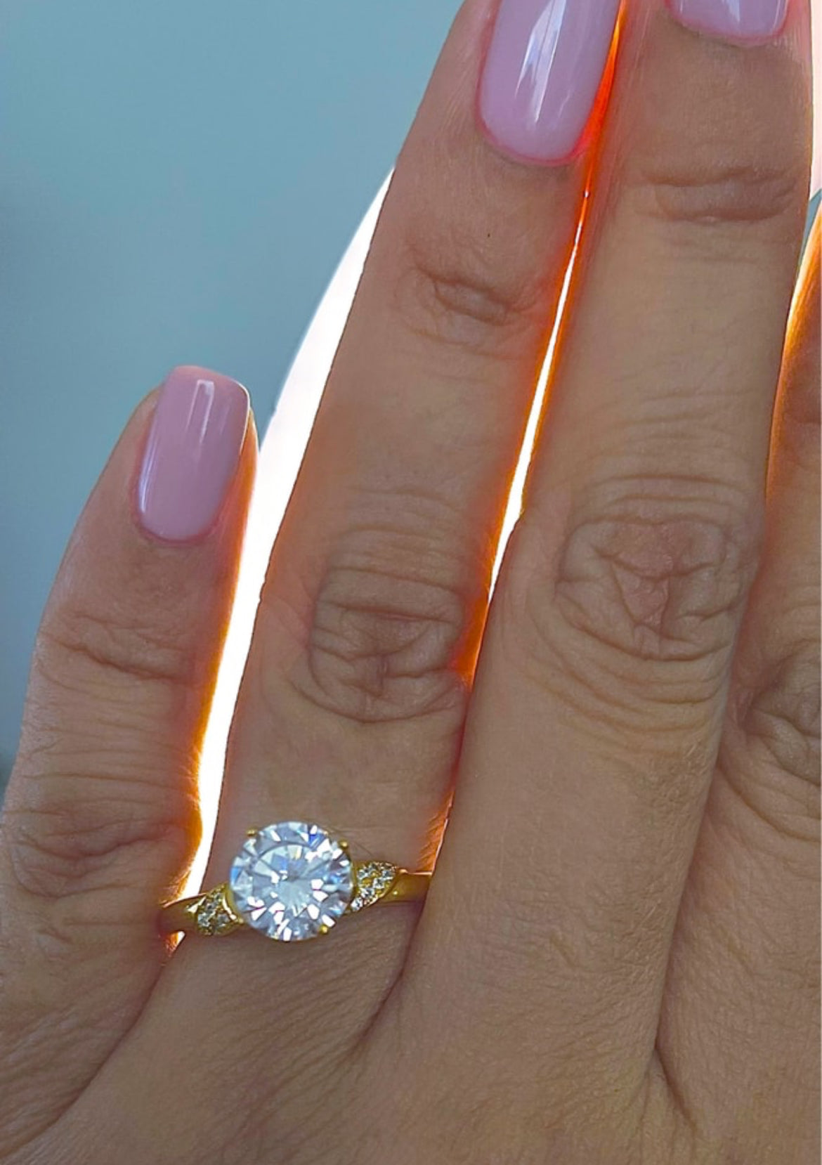 Anillo con 4 Baños de Oro 14k modelo Tulipán