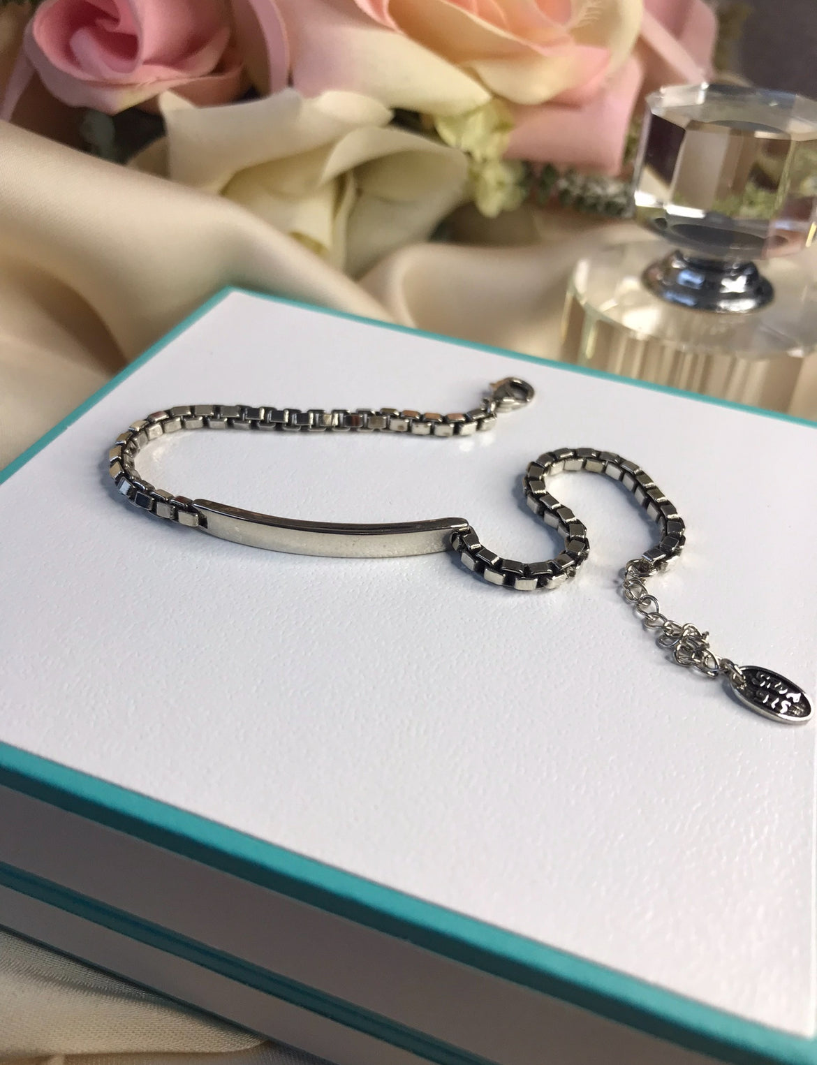 Pulsera de Plata 925 con Placa