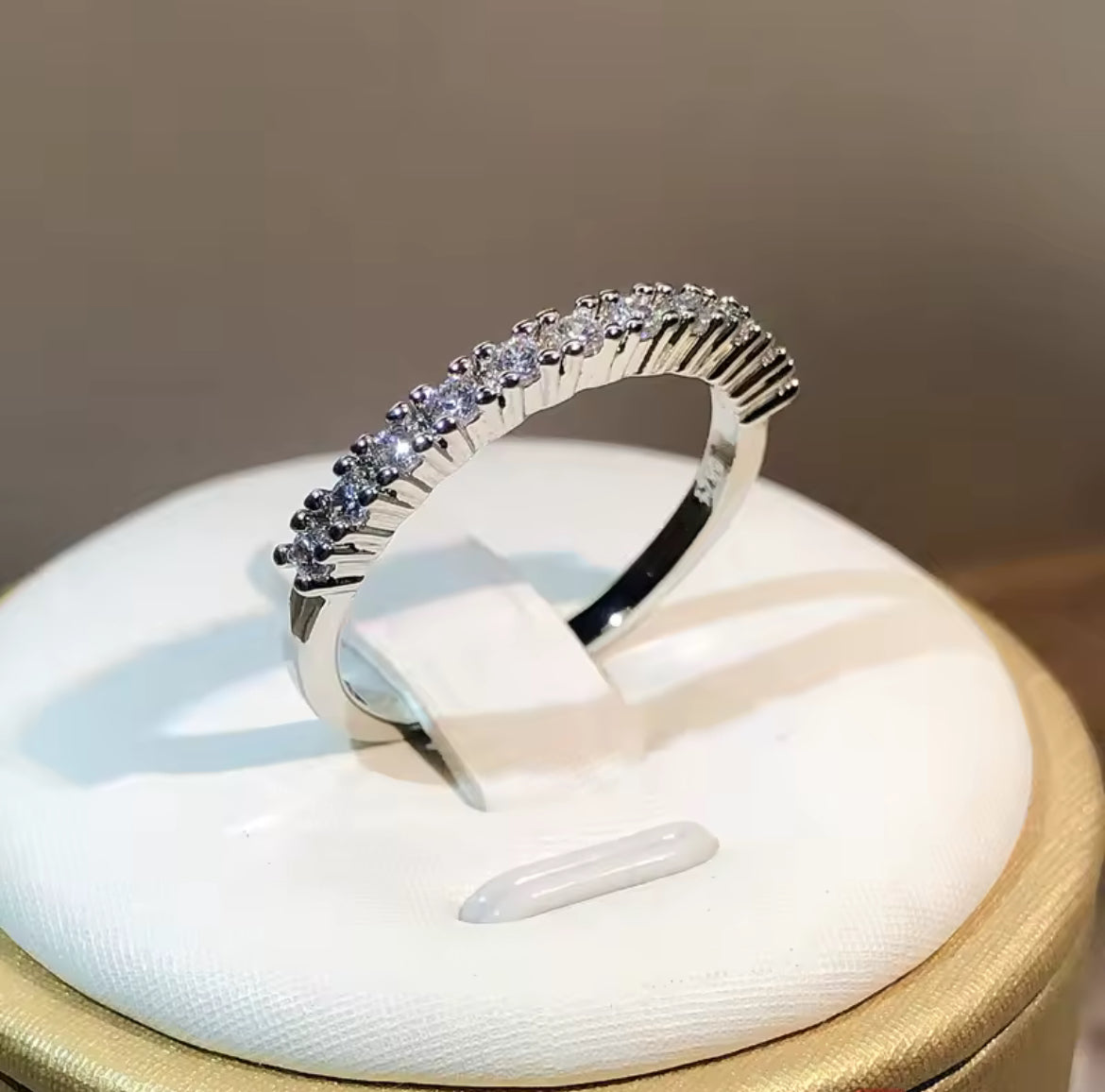 Churumbela (1/2) de Plata 925 con Zirconias
