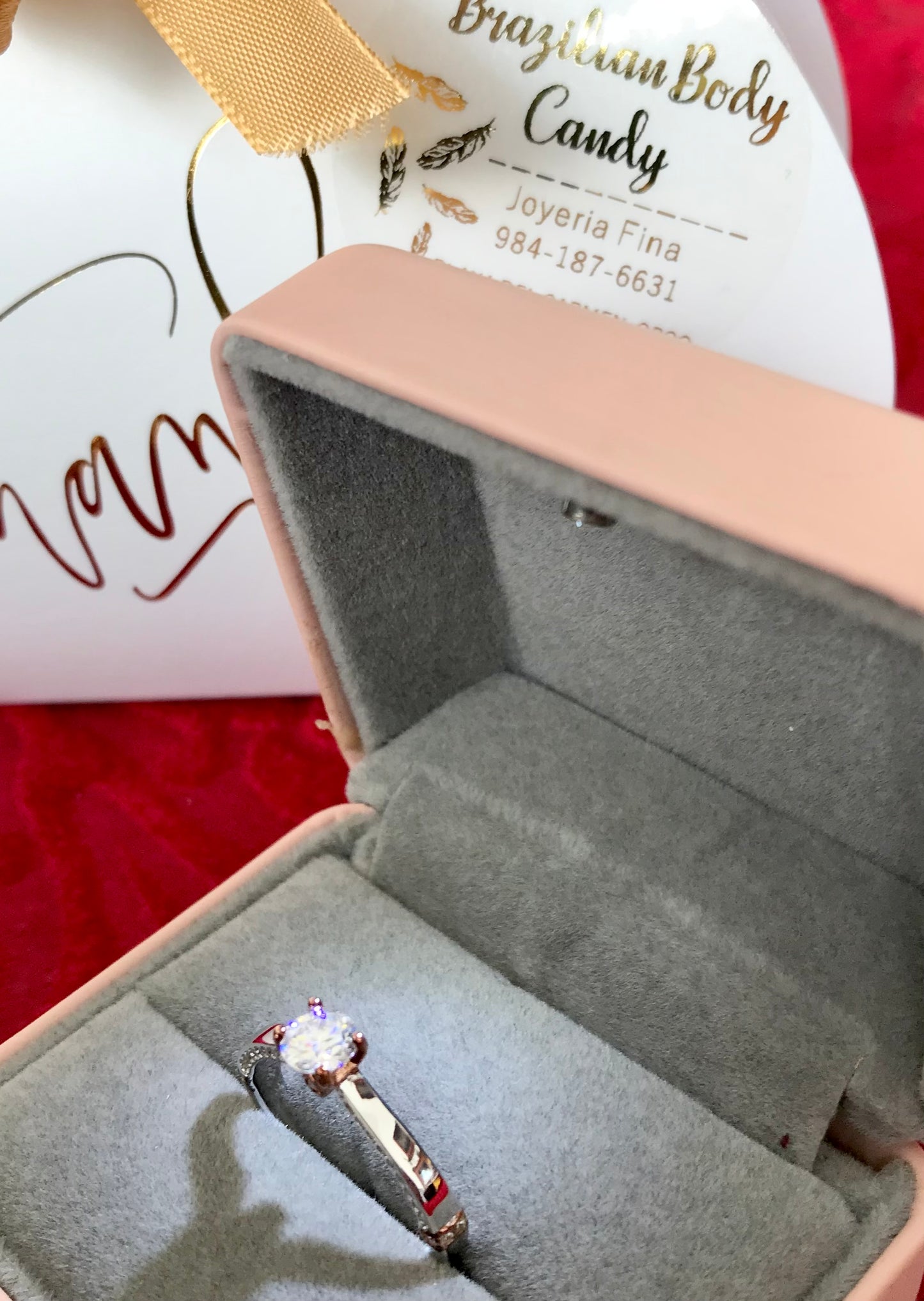 Anillo de Plata 925 con Moissanita Certificada y Zirconia