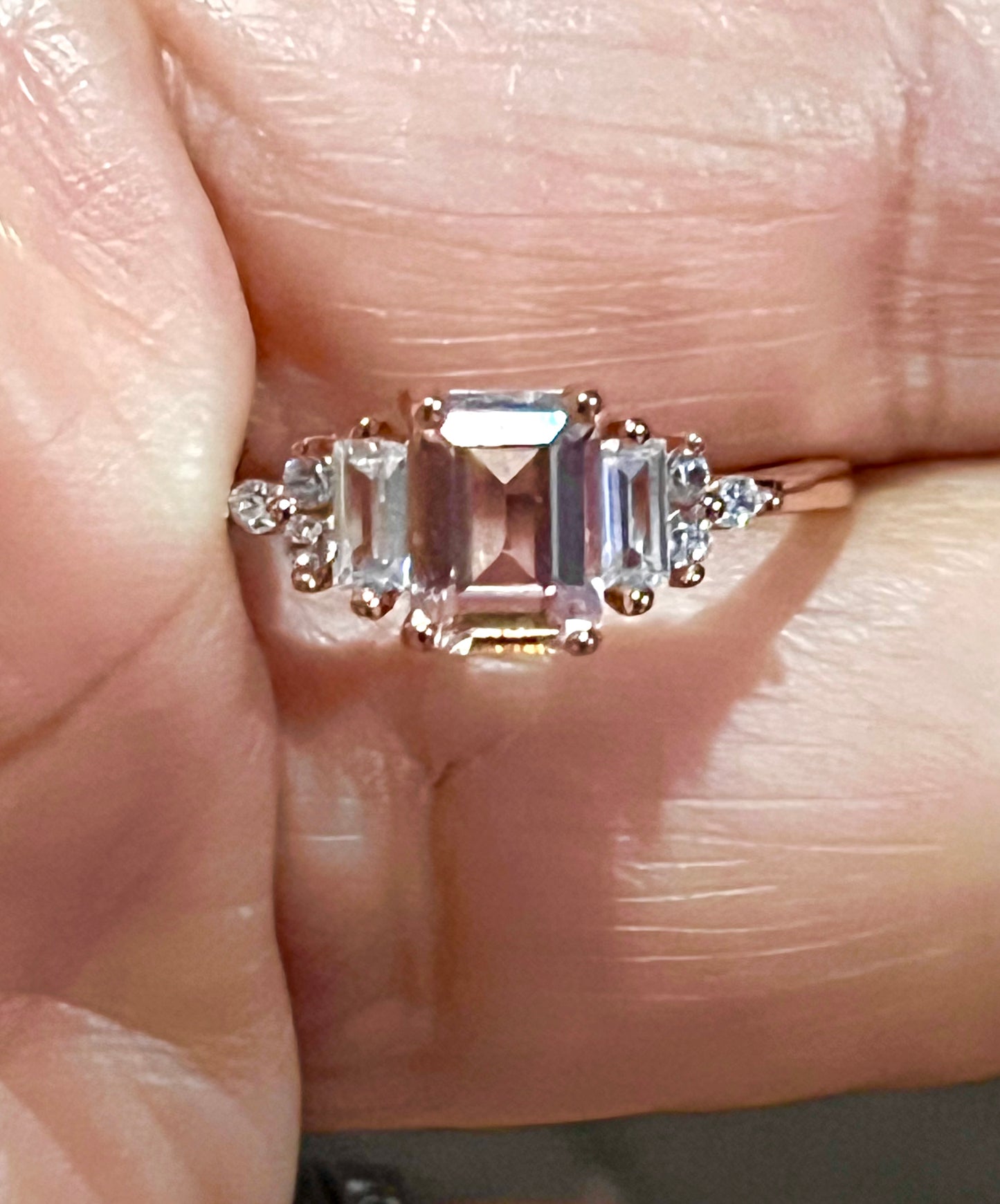 Anillo de Plata 925 bañado con Oro Rosa