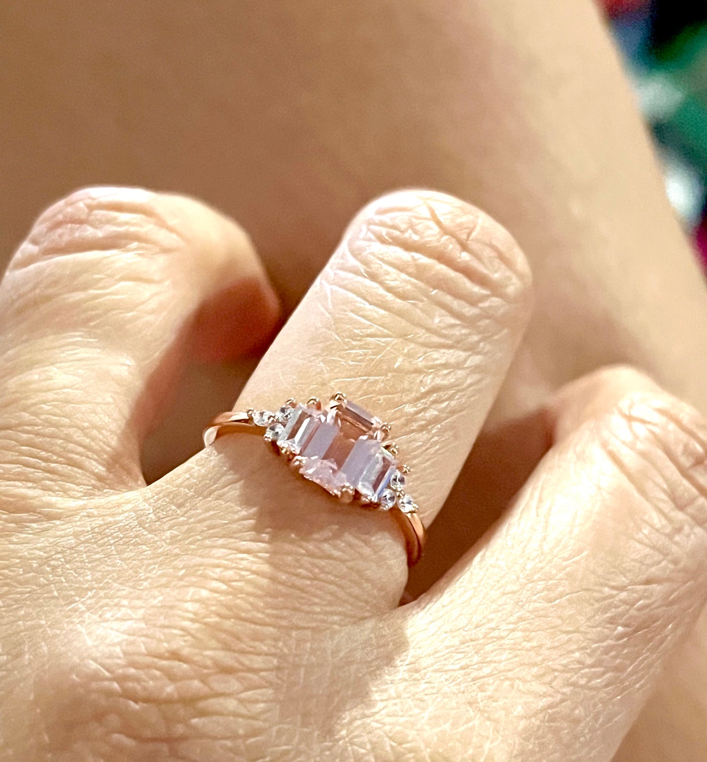 Anillo de Plata 925 bañado con Oro Rosa