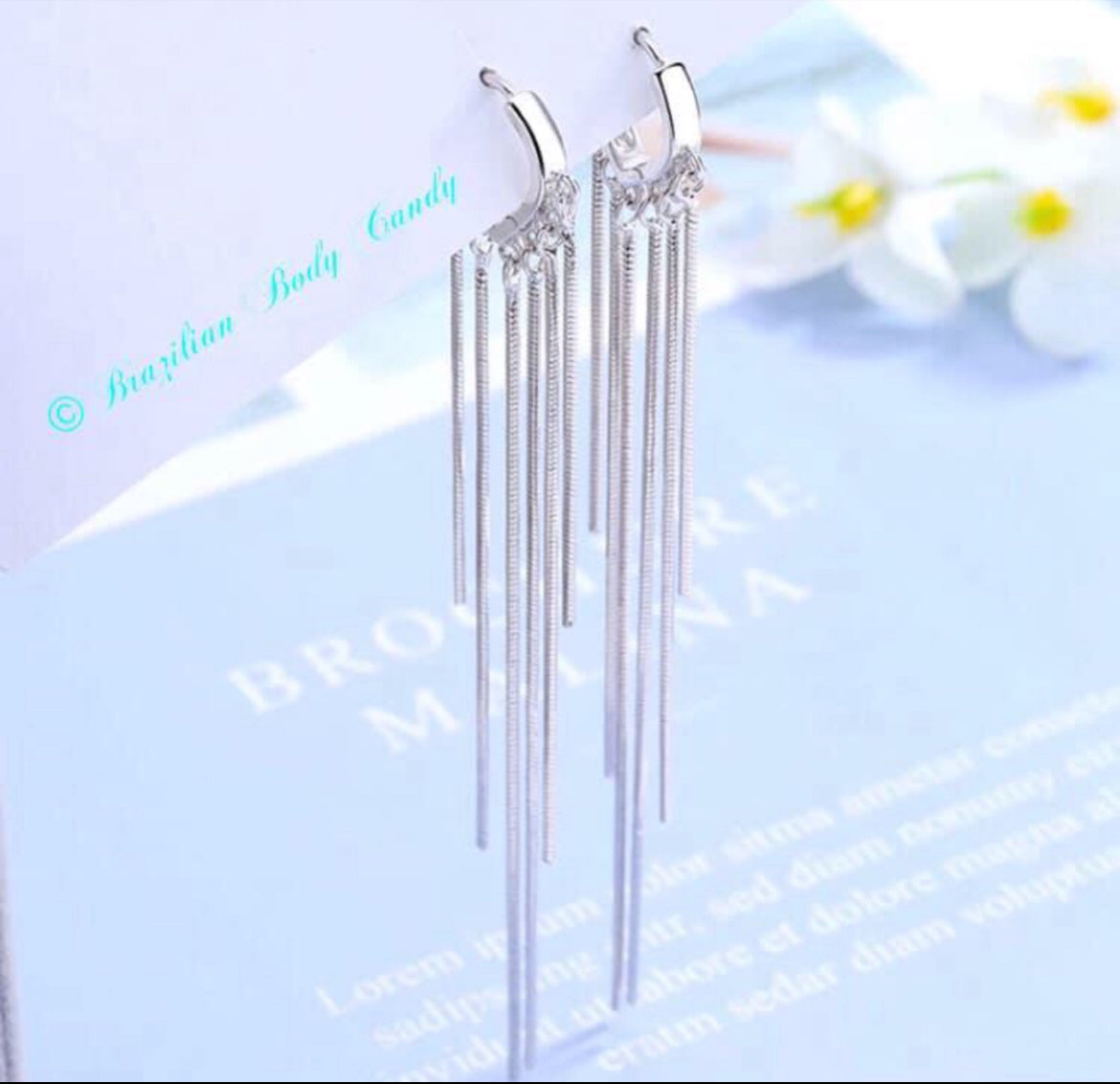 Aretes de Plata 925 modelo Colgante