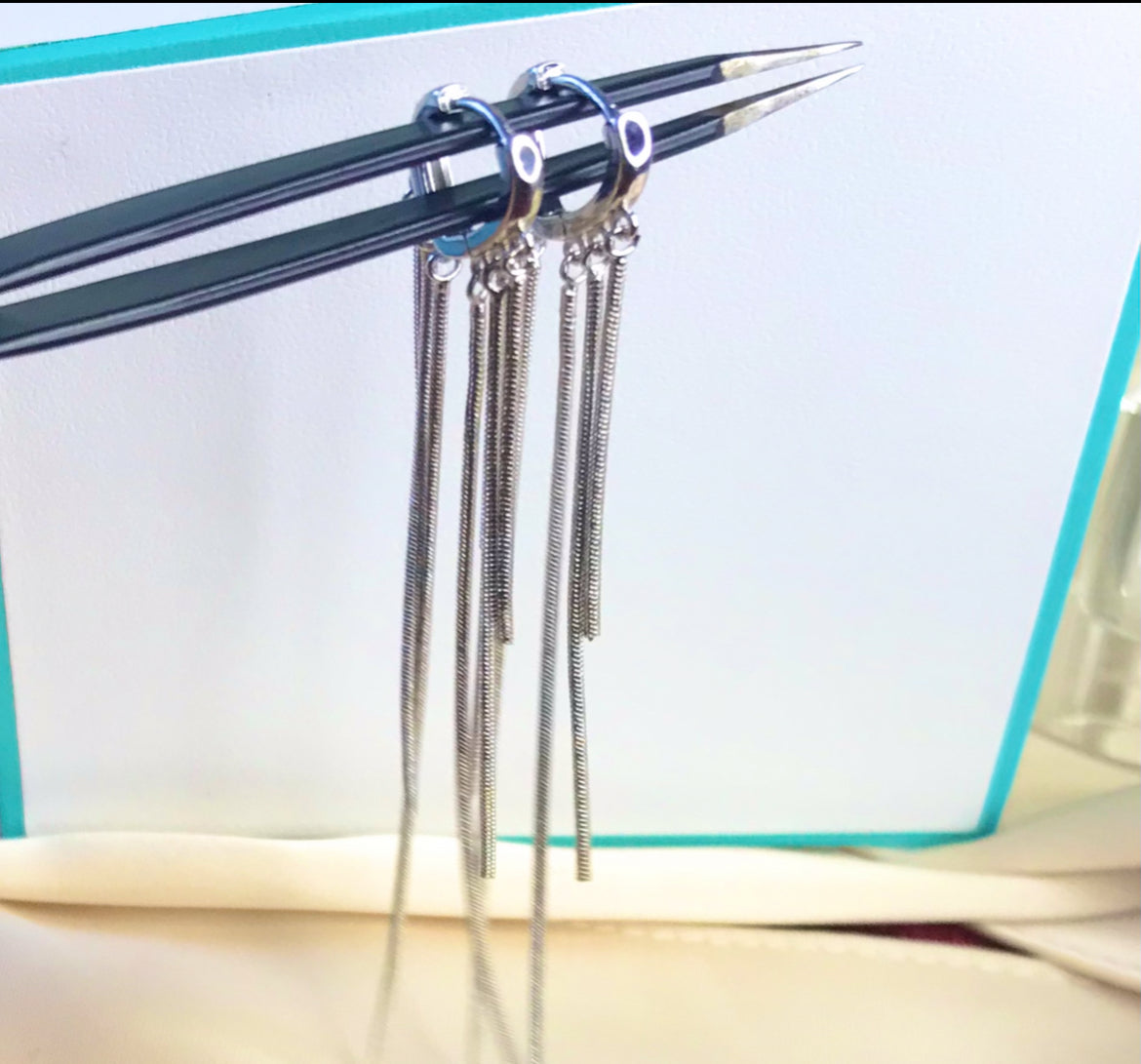 Aretes de Plata 925 modelo Colgante