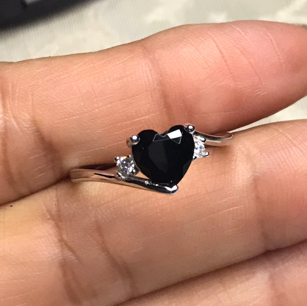 Anillo de Plata 925 con Zirconia π€ color Negro
