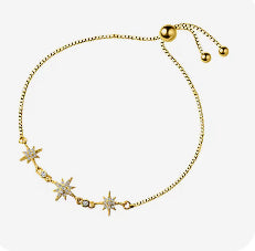 Pulsera de Plata 925 bañada en Oro de 14k