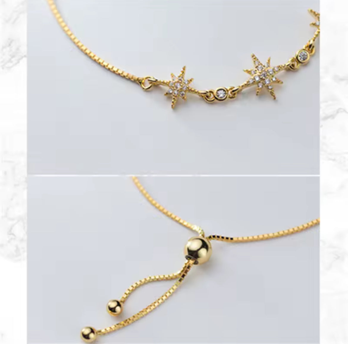 Pulsera de Plata 925 bañada en Oro de 14k