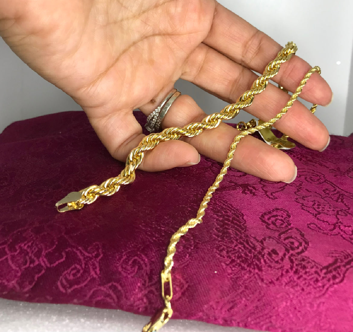 Pulsera en Chapa de Oro de 14k modelo Torsal