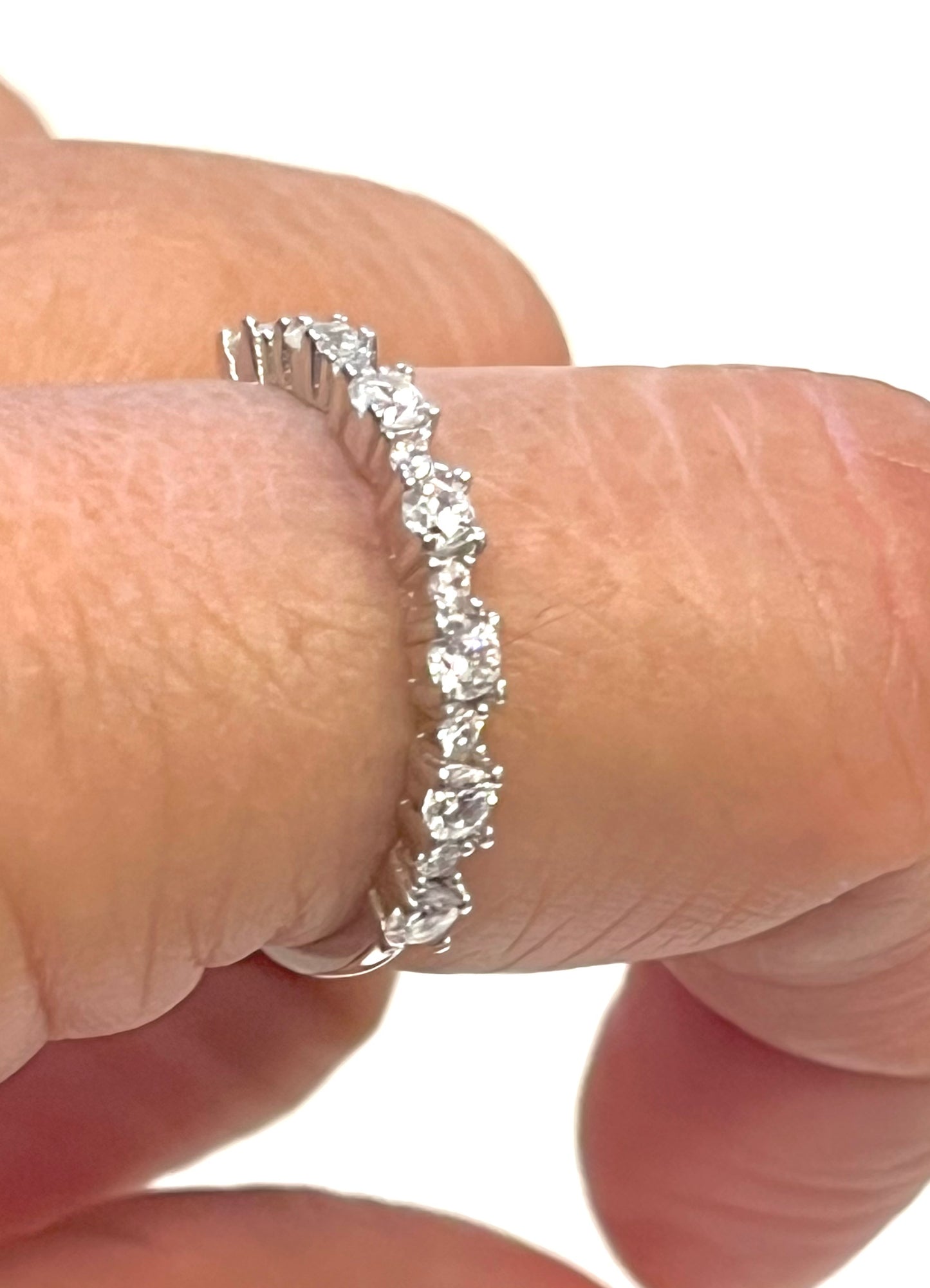 Churumbela (1/2) de Plata 925 con Zirconias
