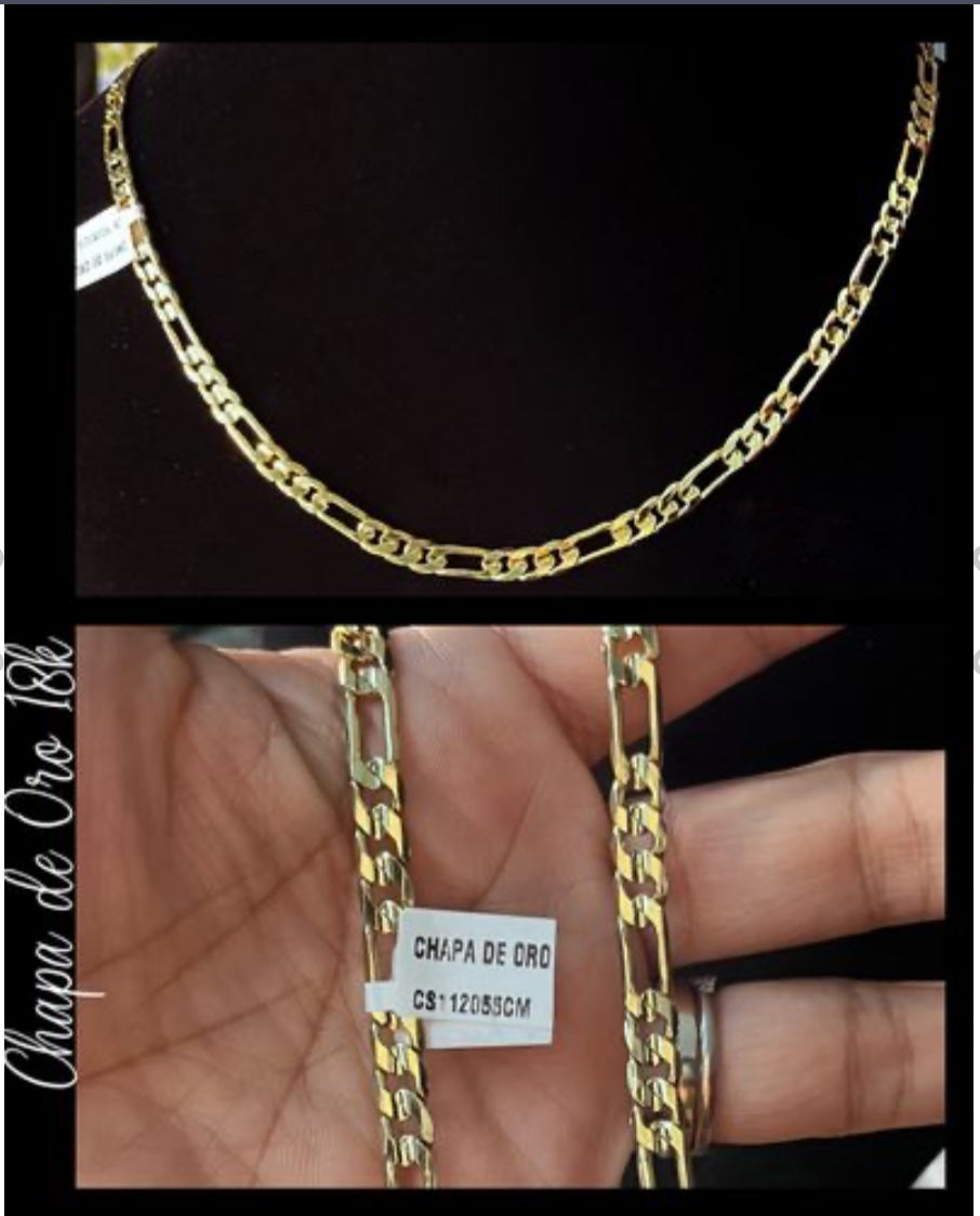 Cadena en Chapa de Oro de 18k