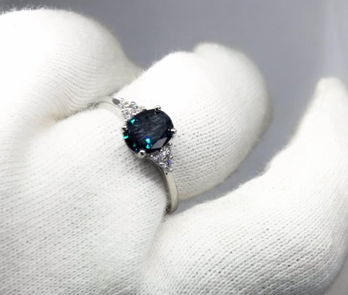 Anillo de Plata 925 con Tanzanita
