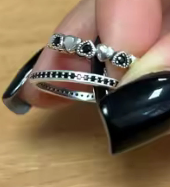 Churumbela de Plata 925 con Zirconia Negra