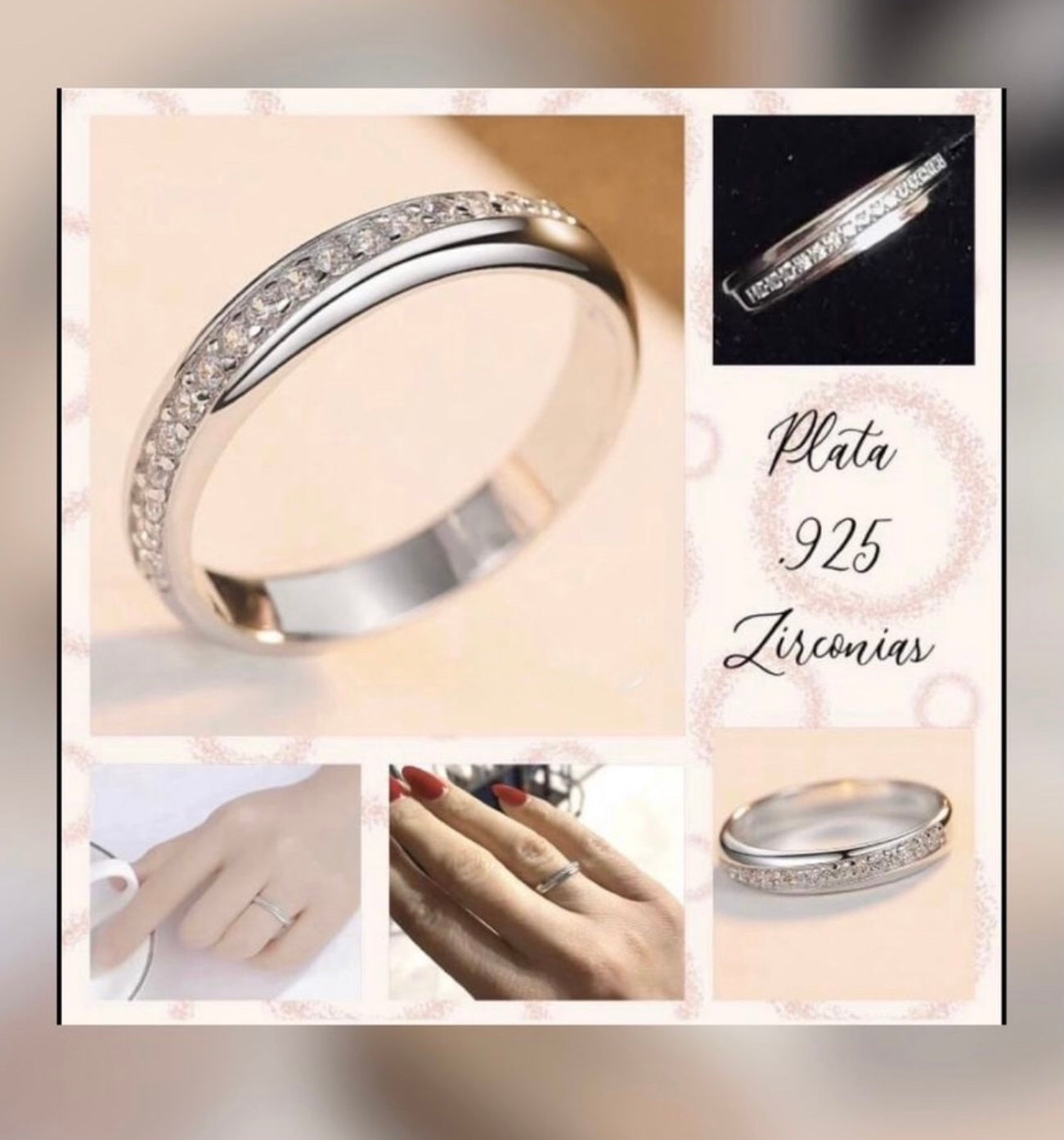 Argolla de Plata 925 con Zirconias