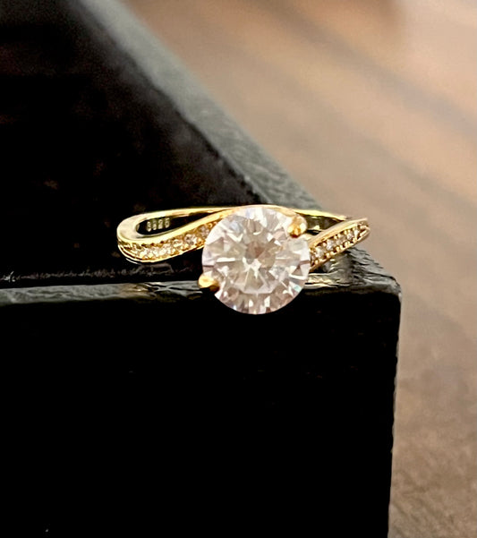 Anillo con 4 Baños de Oro 14k