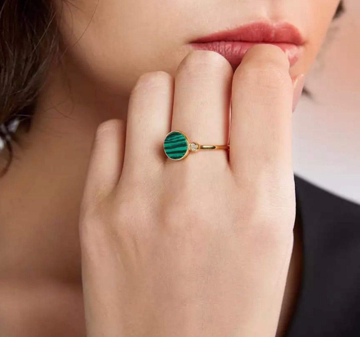Anillo de Plata 925, bañado en Oro 18k