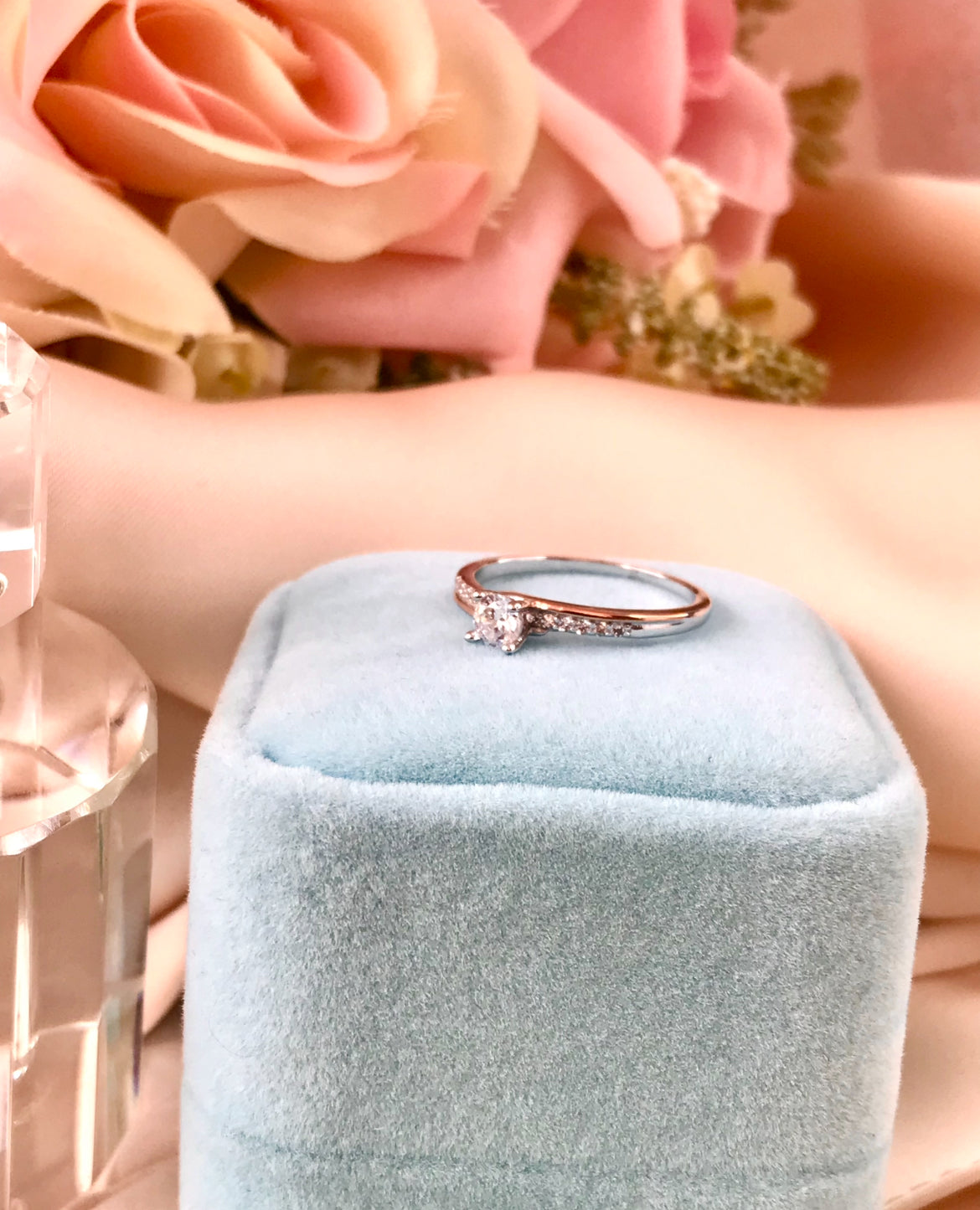 Anillo de Plata 925 con Oro Rosa