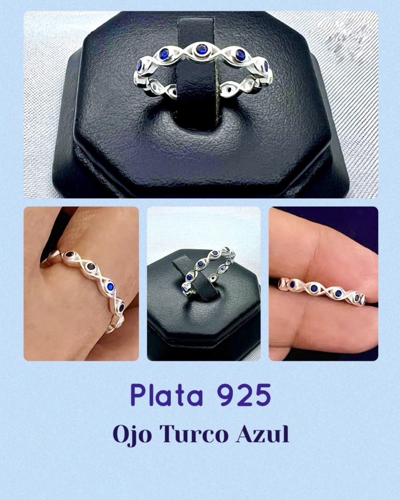 Churumbela de Plata 925, con Ojo Turco