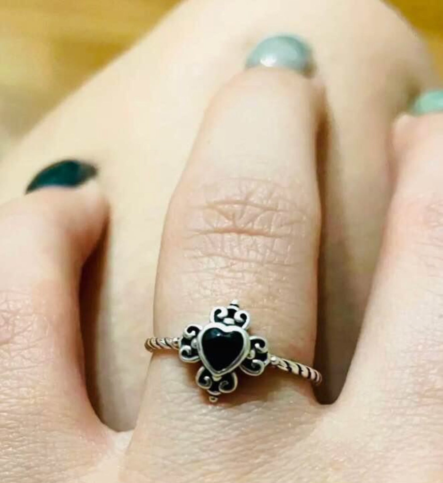 Anillo de Plata 925 con Zirconia modelo Corazón