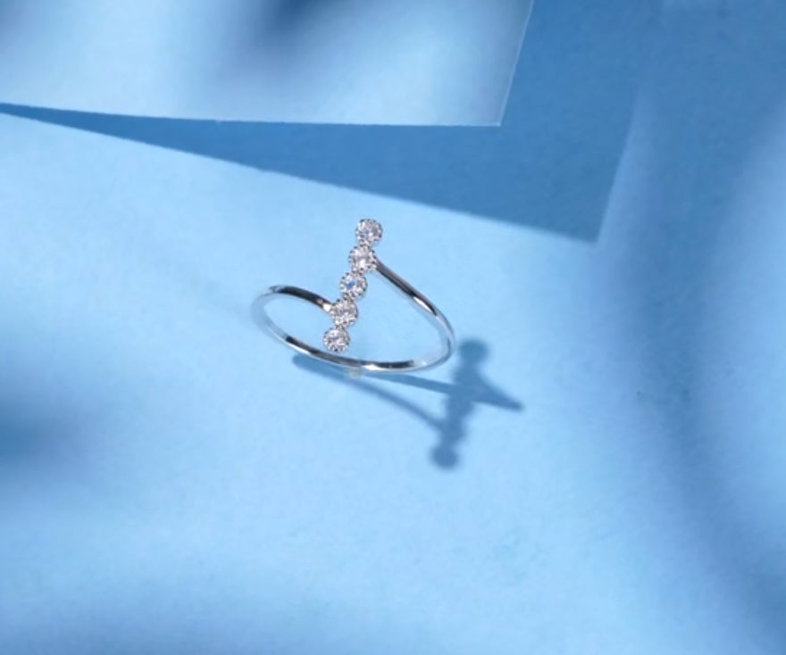Anillo de Plata 925, con Zirconias