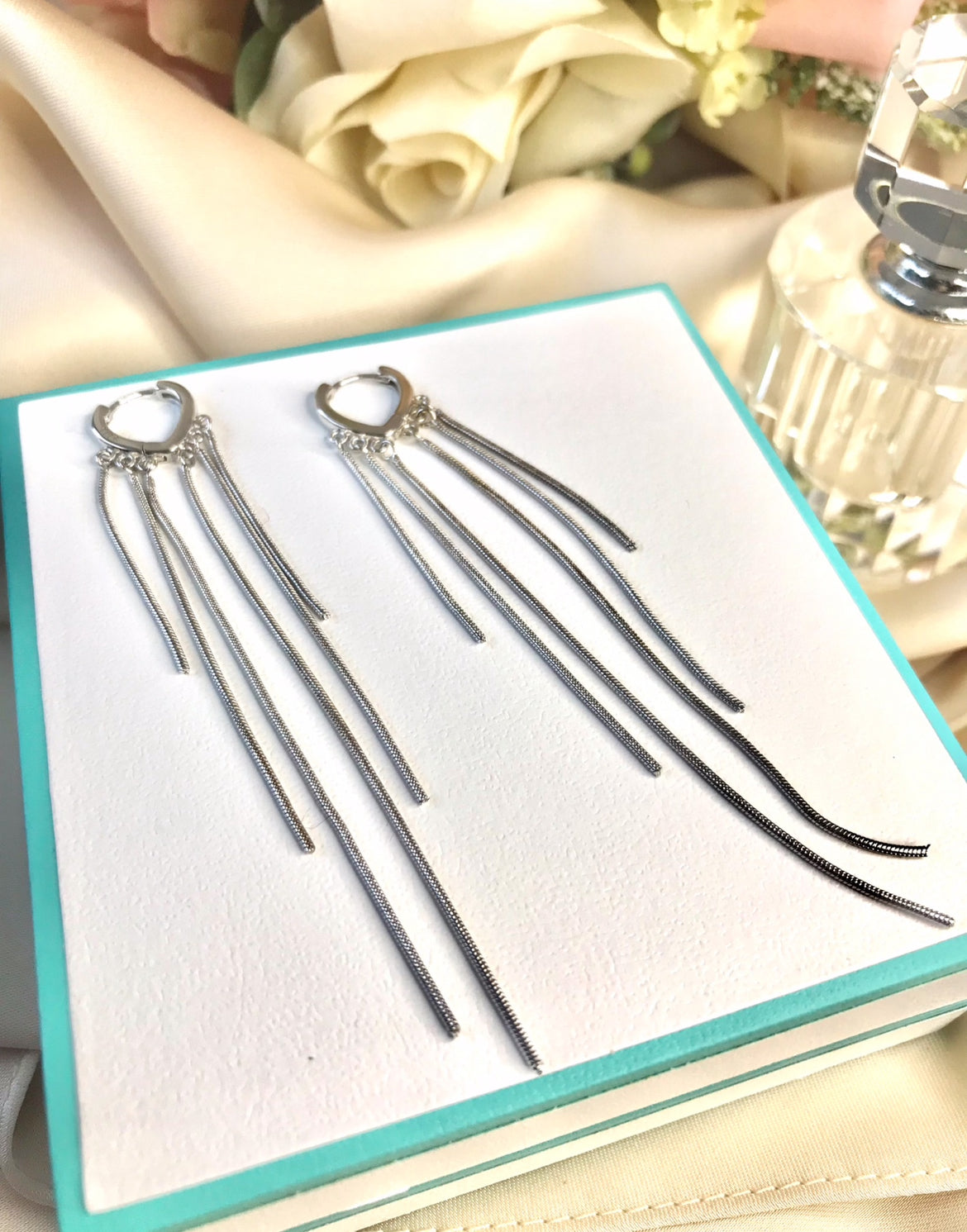 Aretes de Plata 925 modelo Colgante