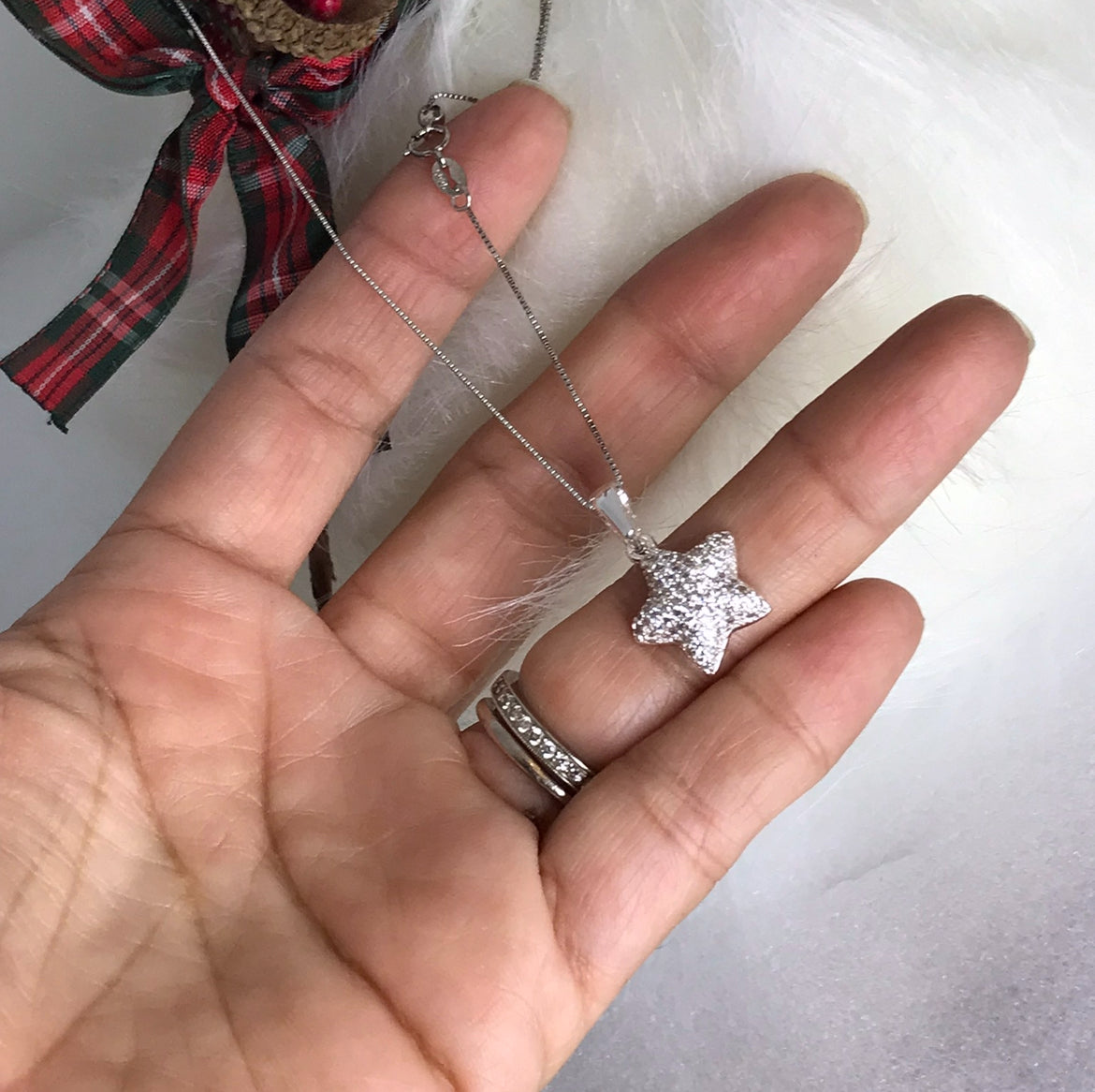 Dije y Cadena de Plata 925 con Zirconias