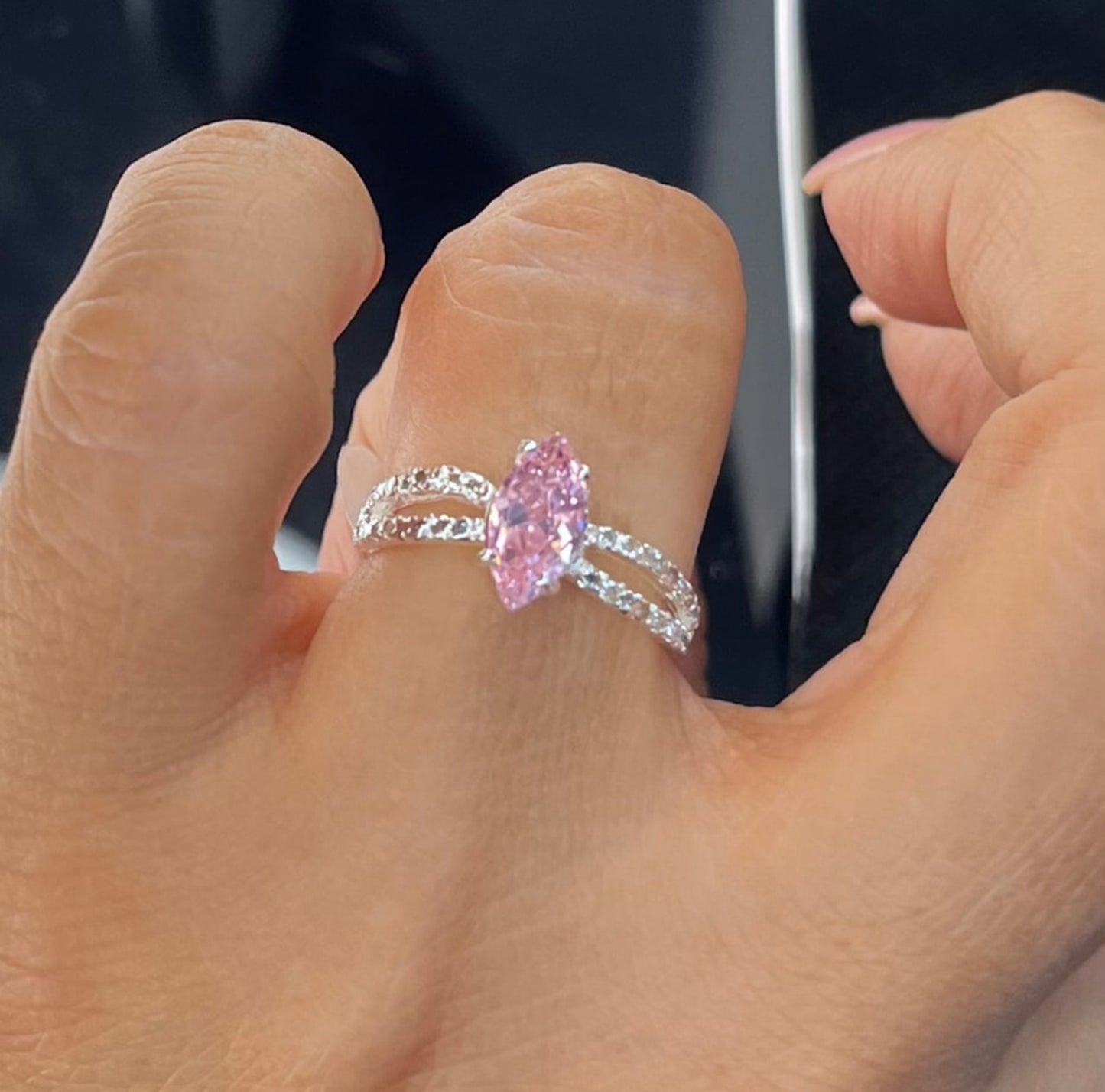 Anillo de Plata 925 corte Marquesa